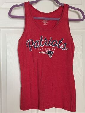 New England Patriots NFL Team Apparel Tank Top Women's Small Red